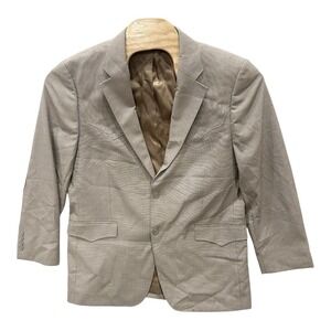 Cody James Proper The Nash Blazer Mens 42R Beige Western‎ Sport Coat Workwear